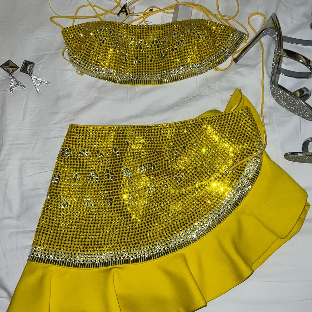 AREA two piece skirt set